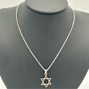 Sterling Silver Star of David Necklace